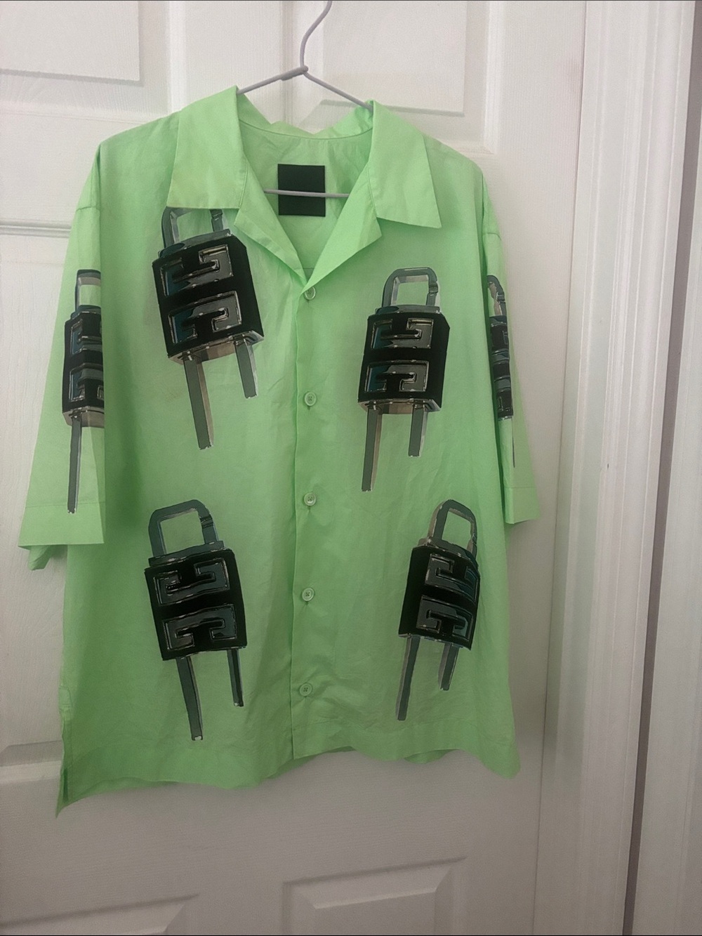 Givenchy Light Green Shirt with Black Label